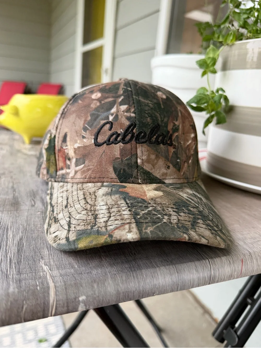 Cabela's Camouflage Baseball Cap in Green and Brown OSFM